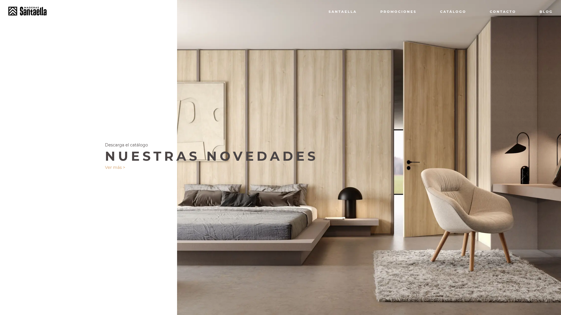 Captura de la web de Maderas Santaella